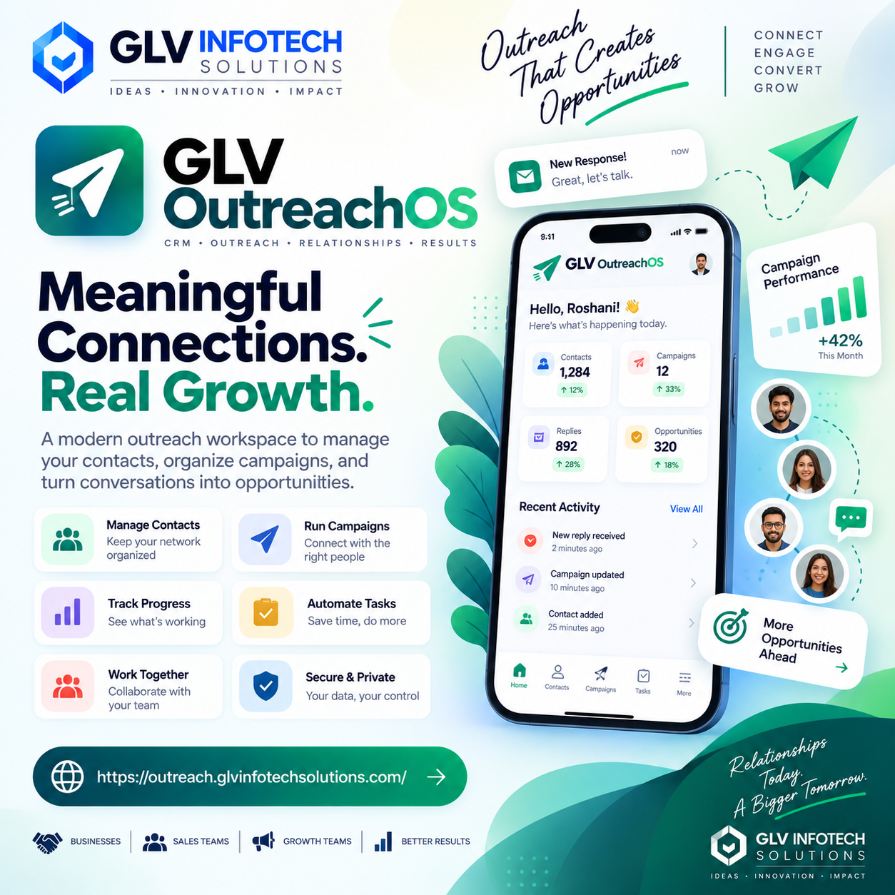 GLV OutreachOS software product